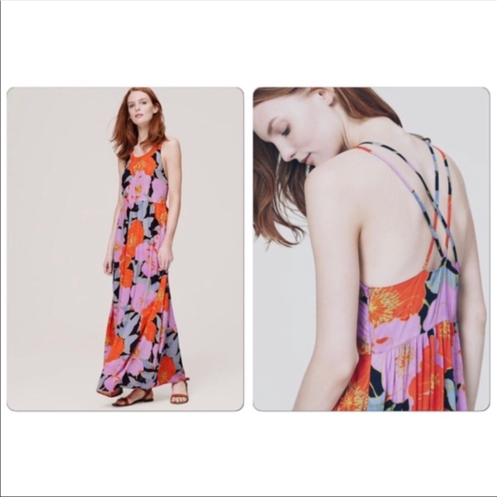 LOFT floral maxi dress.
